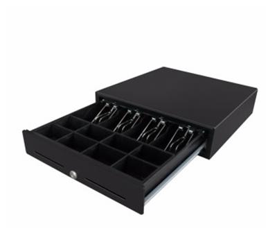 Cajón monedero Negro N° 4 electronico 24v  37x33x9